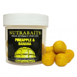 Бойлы Nutrabaits POP-UP PINEAPPLE & BANANA 15мм
