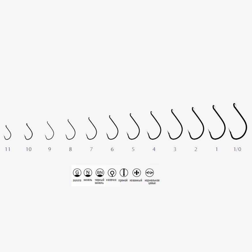 Крючки Bratfishing Umitanago R Black Nickel 10шт