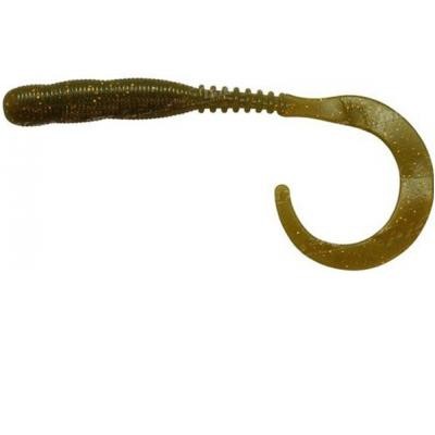 Съедобный силикон Reins CURLY CURLY 035 Green Sparkle 15шт (8,5см)