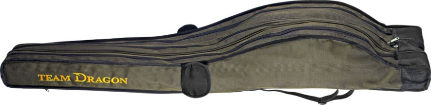 Чехол для удилищ TEAM DRAGON Two Pockets на 3 удилища 155см