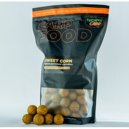 Бойлы пылящие Technocarp Sweet Corn 24mm 1kg