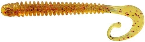 Съедобный силикон Reins G TAIL SATURN MICRO 566 Motor Oil Red Flake 20шт (5см)