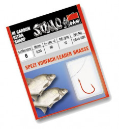 Крючок с поводком DAM Sumo Spezi Bream (лещ) №10 10шт. (red)