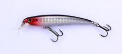 Воблер Nomura Hiro Minnow 50мм 2.1гр. цвет-004 (BLACK RED SILVER)