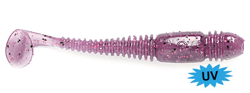 Съедобный силикон Lucky John Tioga 3.4&quot; Purple-Plum 6шт