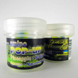 Бойлы amino POP-UP Grandcarp PINEAPPLE•N-BUTYRIC ACID (АНАНАС•МАСЛЯНАЯ КИСЛОТА) Ø10 мм 15 шт. (PUP0128)