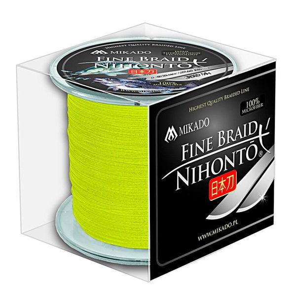 Шнур Mikado Nihonto Fine Braid 300м 0,14мм 9,70кг fluo
