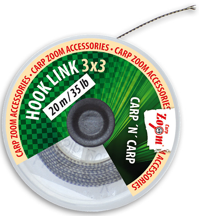 Поводочный шнур Carp Zoom HookLink 3x3 brown 20m