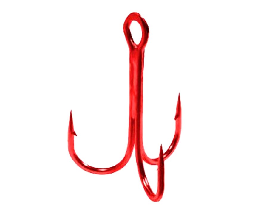 Крючок тройник Gamakatsu Treble 13R Red №2