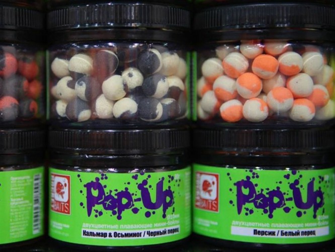 Мини-бойлы Rocket Baits Pop Up КОМБИ "Scopex/Orange" 10 mm 25g