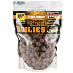 Пылящие бойлы CC Baits Economic Soluble Spicy Shrimp 20мм 1кг