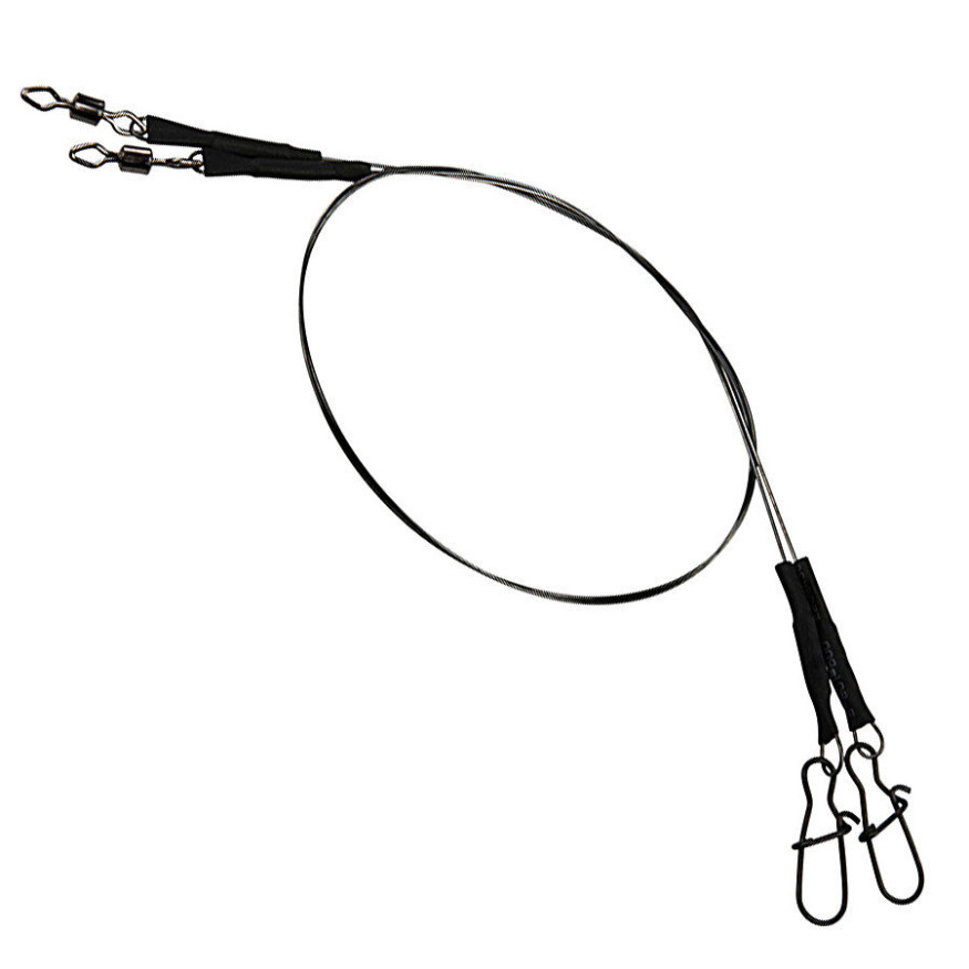 Поводок стальной DAM Effzet Coated Core 7 Spin Leader 30см 2шт