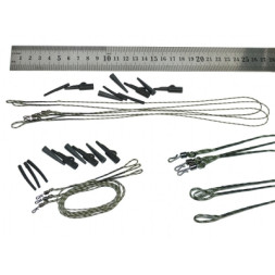 Готовый Lead Core Mad Carp с Quickchange и клипсой (3 шт.)