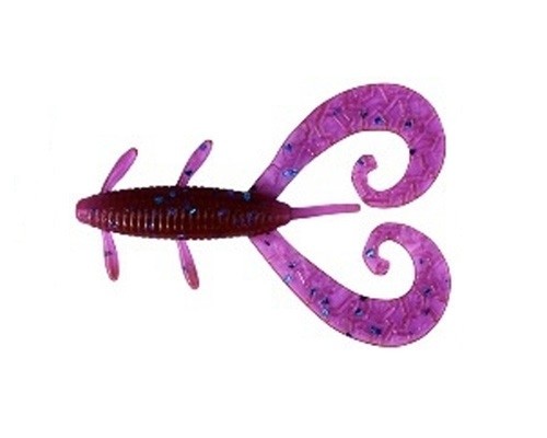 Съедобный силикон Reins G TAIL TWIN 2" 606 Pink LOX 10шт (5см)