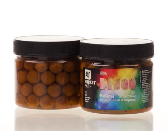 Бойлы насадочные в сиропе Rocket Baits Disco 15мм 0,4кг