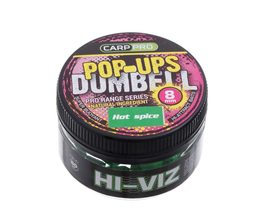 Бойлы Carp Pro Dumbell Pop-Ups Hot Spice 8 мм