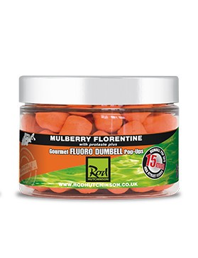 Бойлы Rod Hutchinson Mulberry Florentine Fluoro Dumbell Pop Ups 12mm 60g