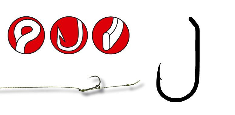 Крючок Gamakatsu G-Carp D-Rig MB3 Black 004