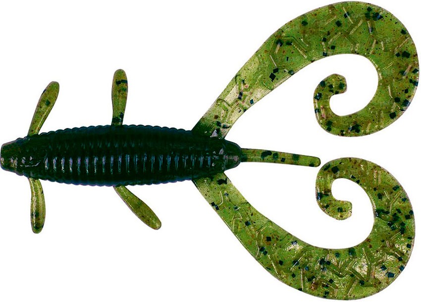 Съедобный силикон Reins G TAIL TWIN 3&quot; 001 Watermelon seed 8 шт (7см)