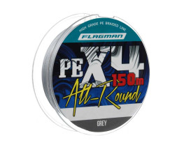 Шнур Flagman All-Round PE X-4 150м 0.19мм Grey 10кг