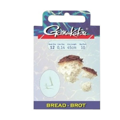 Крючок с поводком Gamakatsu BKD-2210G Bread Gold 012