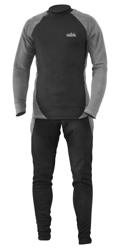 Термобелье Fishing ROI микрофлис черно-серое
