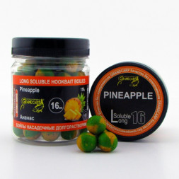 Бойлы насадочные долгорастворимые Grandcarp АНАНАС Ø16 мм 100 г (BBL096)