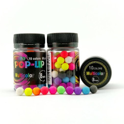 Бойлы amino POP-UP Grandcarp Multicolor 10 colors Ø8 мм 80 шт. (PUP251)