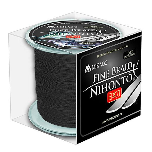 Шнур Mikado Nihonto Fine Braid 300м 0,10мм 7,70кг black