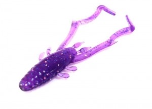 Съедобный силикон Reins DELTA SHRIMP 567 Lilac silver and blue flake 12 шт (5см)