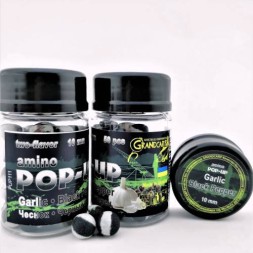 Бойлы amino POP-UP Grandcarp GARLIC•BLACK PEPPER (ЧЕСНОК•ЧЕРНЫЙ ПЕРЕЦ) Ø10 мм 50 шт. (PUP111)