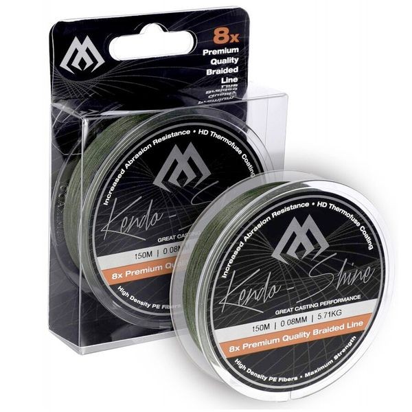Шнур Mikado Kendo Shine Braid 150м 0,08мм 5,71кг green