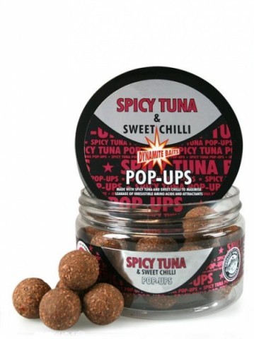 Бойлы Dynamite Baits Spicy Tuna &amp; Sweet Chilli Pop-Ups 15mm