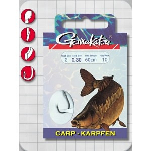 Крючок с поводком Gamakatsu BKD-3320G Carp Gold 004