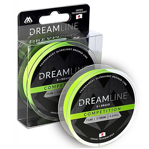 Шнур Mikado Dream Line Competition 150м 0,14мм 12,98кг fluo green