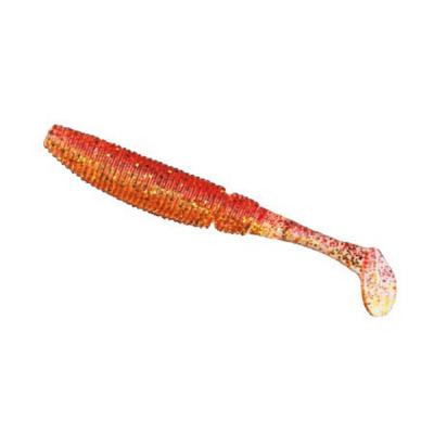 Силикон съедобный Nomura Rolling Shad 75mm 4g Glitter Blood 10шт