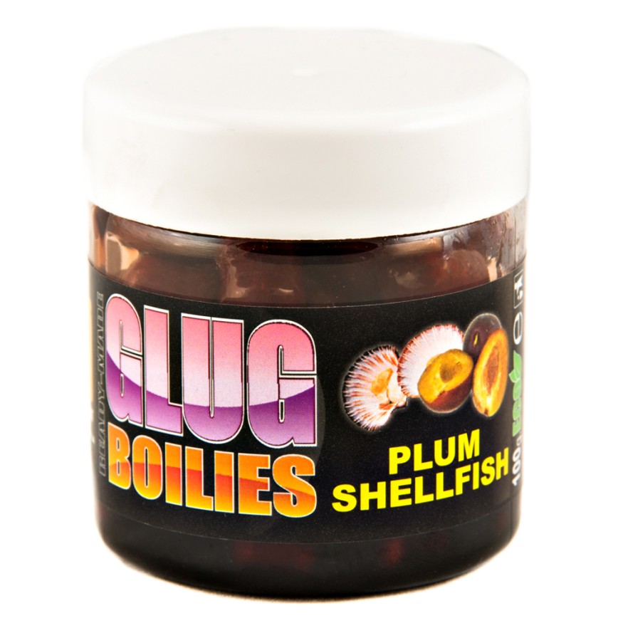 Бойлы CC Baits Glugged Dumbells Plum Shellfish, 10*16мм, 100гр