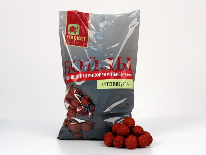 Бойлы Rocket Baits пылящие (прикормочные) Специи 24 мм 0,80 кг