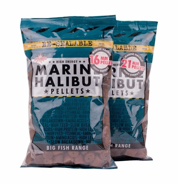 Пеллетс Dynamite Marine Halibut 16mm (Pre-Drilled)