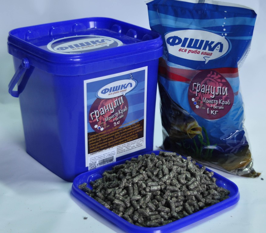 Пеллетс Фишка Монстр Краб 6 мм 3 кг