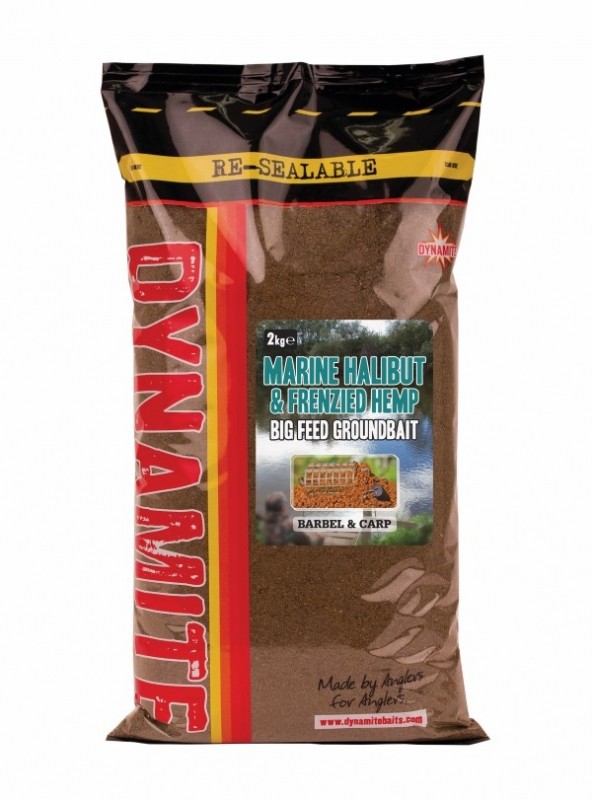Прикормка Dynamite Baits Marine Halibut &amp; Frenzied Hemp Groundbait 2KG