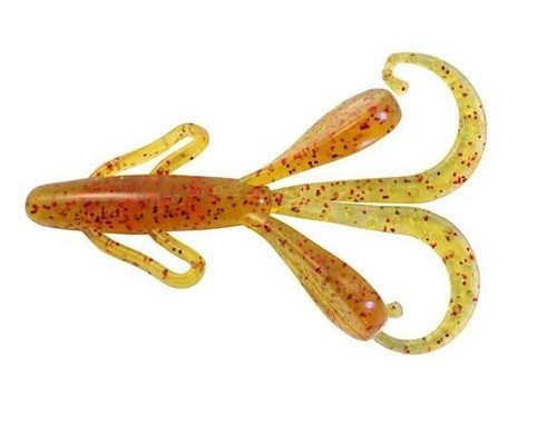 Съедобный силикон Reins HOG TINY 566 Motor Oil Red Flake 10шт (5,5см)