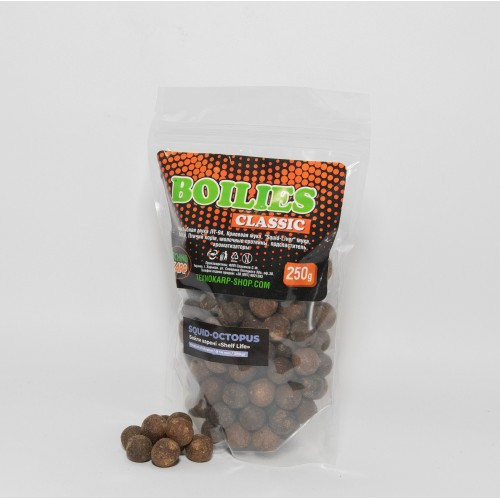 Бойлы Technocarp вареные &quot;Squid Octopus&quot; 14mm 250g