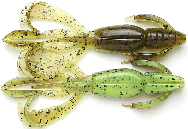 Съедобный силикон Keitech Crazy Flapper 401 greenpumpkin pp.chart