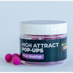 Бойлы Technocarp Pop-Up Plum Shellfish d.10mm уп/25гр