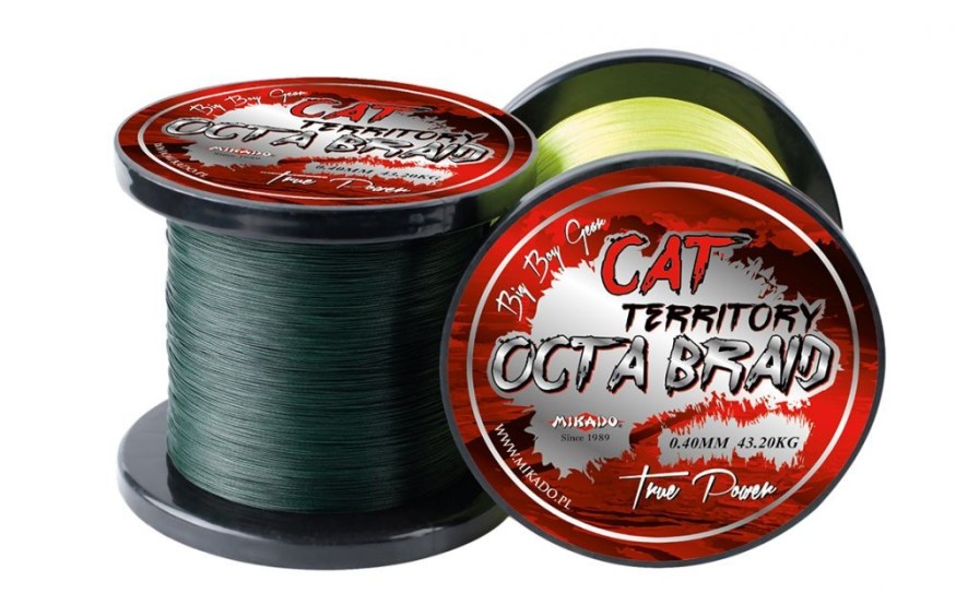 Шнур Mikado Cat Territory 8 Octa Braid 300м 0,40мм 39,80кг yellow