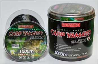 Леска Bratfishing Carp Yamato Black 1000 m