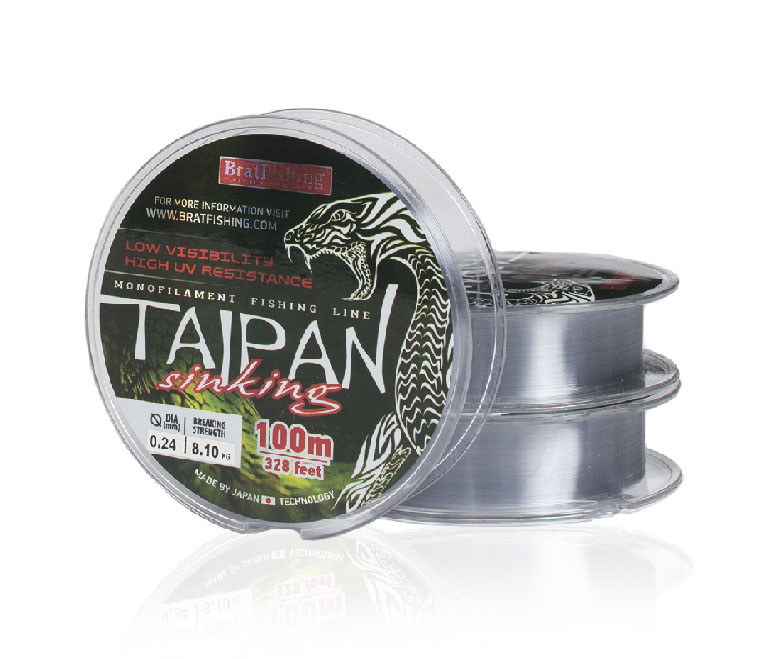 Леска Bratfishing Taipan Sinking 0.16 mm 4,15 kg 100 m