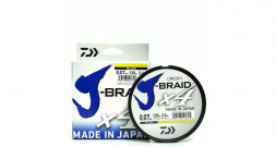 Шнур Daiwa J-Braid x4 0,17mm 8,4kg 270m yellow