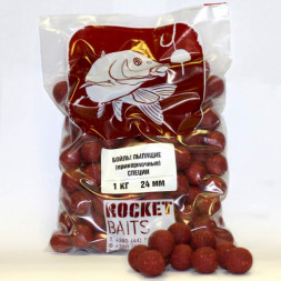 Бойлы Rocket Baits пылящие (прикормочные) «Специи» 1кг 24мм